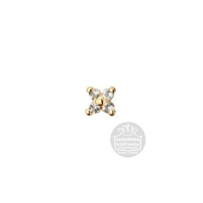 Jackie Gold Bloom White Topaz Piercing JKP24.428
