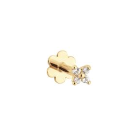 Jackie Gold Bloom White Topaz Piercing JKP24.428