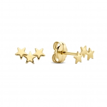 Jackie Gold Triple Star Studs JKE20.004
