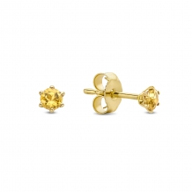 Jackie Gold Citrine Studs JKE20.007