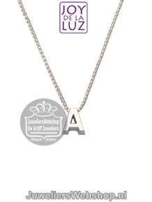 Joy de la Luz Si-A initials ketting met hanger A