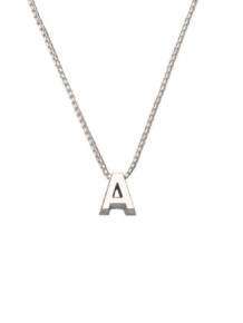 initials letter A collier Joy de la Luz Si-A