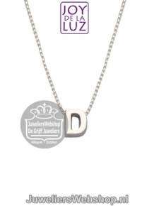 Joy de la Luz Si-D initials ketting met hanger D
