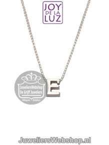 Joy de la Luz Si-E initials ketting met hanger E