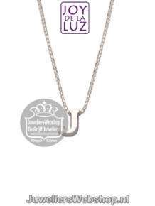 Joy de la Luz Si-J initials ketting met hanger J