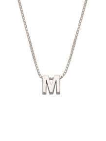 initials letter M collier Joy de la Luz Si-M