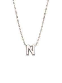 initials letter N collier Joy de la Luz Si-N