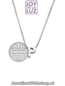 Joy de la Luz Si-P initials ketting met hanger P