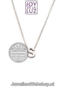 Joy de la Luz Si-S initials ketting met hanger S