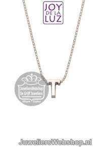Joy de la Luz Si-T initials ketting met hanger T