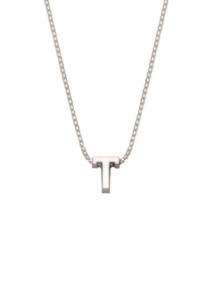 initials letter T collier Joy de la Luz Si-T