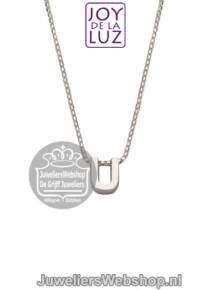 Joy de la Luz Si-U initials ketting met hanger U