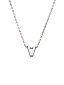 initials letter V collier Joy de la Luz Si-V