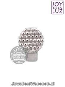 JOY de la LUZ Slide JS096 Bubbly Disc Silver