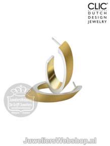 clic creolen O21G ovaal goud