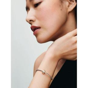 Pandora clip Silver Goldplated zirkonia 761972C01