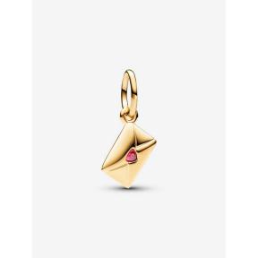 Pandora bedel Silver Goldplated Envelop Liefdesbrief Charm 762606C01
