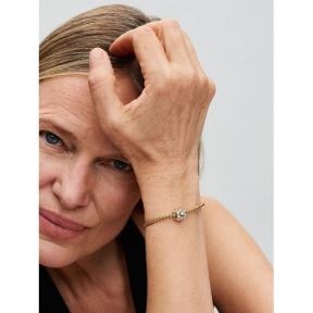 Pandora Silver Goldplated Sprankelende Ronde bedel 763234C01