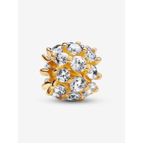 Pandora Silver Goldplated Sprankelende Ronde bedel 763234C01