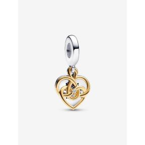 Pandora bedel bicolor moeder hart diamant Charm 763237C01