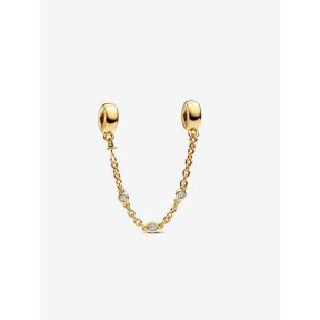 Pandora Veiligheidsketting Silver Goldplated zirkonia 763515C01