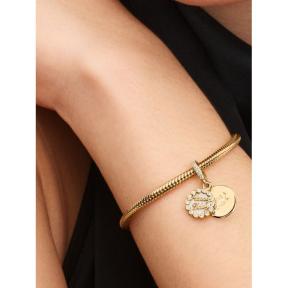 Pandora bedel Silver Goldplated Happy Birthday Taart Charm 763787C01