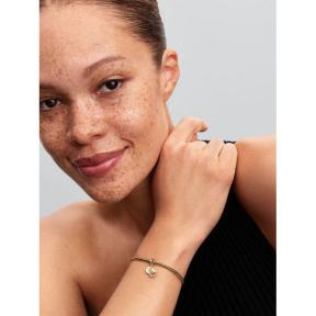 Pandora bedel Silver Goldplated haak met parel Charm 763891C01