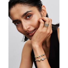 Pandora minibedel Silver Goldplated yin en yang 764045C00