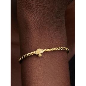 Pandora minibedel Silver Goldplated Paddenstoel 764048C00