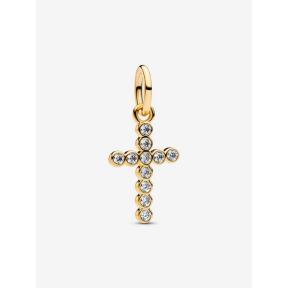 Pandora hangende bedel Silver Goldplated kruis Charm 764063C01