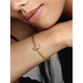 Pandora clip Silver Goldplated Heldere Pavé 768658C01