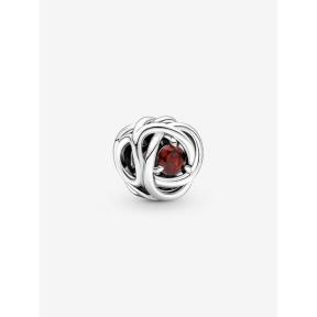 Pandora Silver Geboortesteen Januari Infinity bedel 790065C06