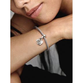 Pandora Silver Roos Hart Hangslot bedel 790086C00