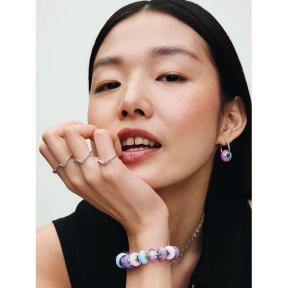 Pandora Silver Opaalroze bedel 791691C03