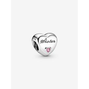 Pandora Silver Zus hart bedel 791946PCZ