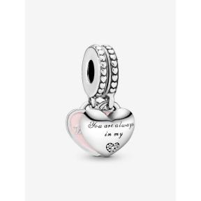 Pandora Bedel Silver Moeder & Dochter Harten 792072EN40