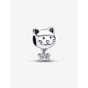 Pandora Silver Pet Cat & Bow bedel 792255C01