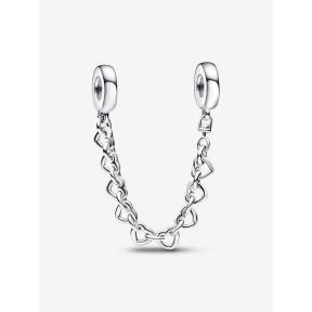 Pandora Veiligheidsketting Silver Linked Hearts 792274C00
