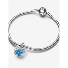 Pandora Silver Blauwe Muranoglazen Vlinder bedel 792698C01