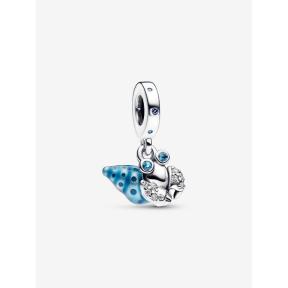 Pandora bedel Silver Glow-In-The-Dark Heremietkrab Charm 792700C01