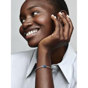 Pandora Silver Metallic Blauwe Gecko bedel 792701C01