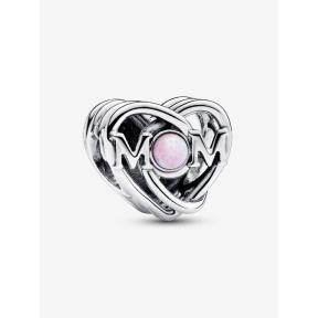 Pandora Silver Mum en Hart bedel 793233C01