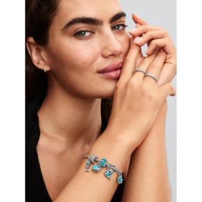 Pandora Silver Turquoise Walvis bedel 793822C01