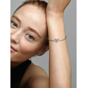 Pandora Silver Sprankelende Vrije Hand Hart bedel 798692C01