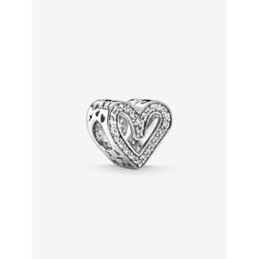 Pandora Silver Sprankelende Vrije Hand Hart bedel 798692C01