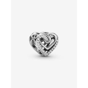 Pandora Silver Sparkling Entwined Hearts bedel 799270C01