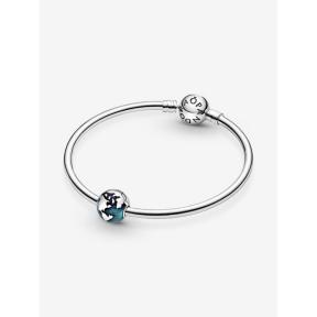Pandora clip Silver Blauwe Wereldbol 799429C01