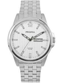 Prisma Herenhorloge P.1663 Pattern Steel Zilverkleurig