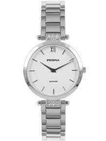 Prisma Dameshorloge P.1975 Simplicity Strass Zilverlight