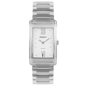 Prisma Dameshorloge P1955 titanium rechthoekig